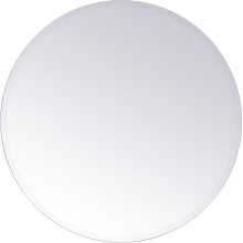 Gracin 28" Diameter Circular Flat Frameless Bathroom Mirror