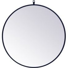 Eternity 28" Diameter Circular Beveled Metal Framed Bathroom Mirror