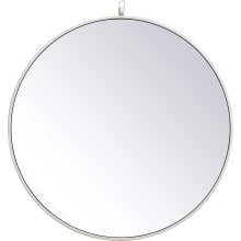 Eternity 28" Diameter Circular Beveled Metal Framed Bathroom Mirror