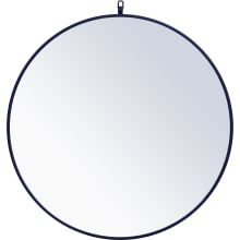 Eternity 32" Diameter Circular Beveled Metal Framed Bathroom Mirror
