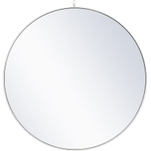 Eternity 42" Diameter Circular Beveled Metal Framed Bathroom Mirror