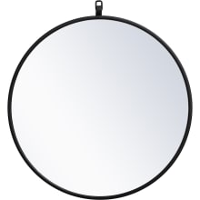 Eternity 21" Diameter Circular Beveled Metal Framed Bathroom Mirror