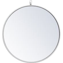 Eternity 21" Diameter Circular Beveled Metal Framed Bathroom Mirror