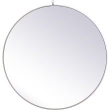 Eternity 39" Diameter Circular Beveled Metal Framed Bathroom Mirror