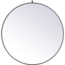 Eternity 45" Diameter Circular Beveled Metal Framed Bathroom Mirror