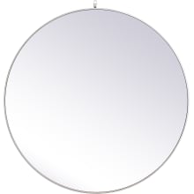 Eternity 45" Diameter Circular Beveled Metal Framed Bathroom Mirror