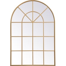 Motif 53-1/8" x 36-1/4" Arched Beveled Metal Framed Accent Mirror