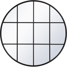 Motif 41-3/4" Diameter Circular Beveled Metal Framed Accent Mirror