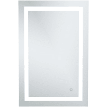 Helios 36" x 24" Rectangular Frameless Wall Mounted Lighted Bathroom Mirror