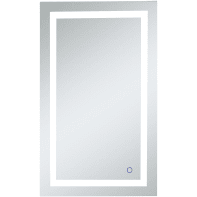Helios 40" x 24" Rectangular Frameless Wall Mounted Lighted Bathroom Mirror