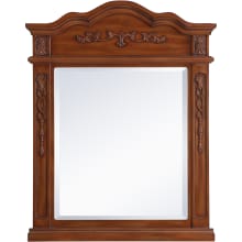 Lenora 36" x 28" Arched Beveled Wood Framed Accent Mirror
