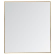 Eternity 40" x 36" Rectangular Beveled Metal Framed Bathroom Mirror