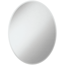 Metropolitan 28" W x 36" H Oval Frameless Bathroom Wall Mirror