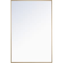 Eternity 28" x 42" Rectangular Beveled Metal Framed Bathroom Mirror