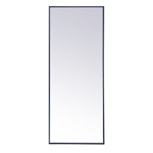 Eternity 60" x 24" Rectangular Beveled Metal Framed Full Length Mirror