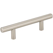 Naples Pack of (10) - 3" (76.2mm) Center to Center Solid Steel Cabinet Bar Handles / Drawer Bar Pulls with Mounting Hardware