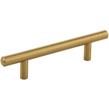 Naples 3-3/4" (96mm) Center to Center Bar Style Solid Steel Cabinet Handle / Drawer Pull