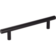 Naples Short 5-1/16" (128 MM) Center to Center Solid Steel Bar Style Cabinet Handle / Drawer Pull - 6-7/8" Long