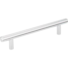 Naples Short 5-1/16" (128 MM) Center to Center Solid Steel Bar Style Cabinet Handle / Drawer Pull - 6-7/8" Long