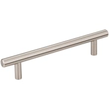 Naples Short Pack of (10) - 5-1/16" (128 MM) Center to Center Solid Steel Bar Style Cabinet Handles / Drawer Pulls - 6-7/8" Long