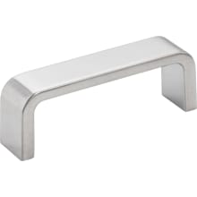 Asher 3" (76mm) Center to Center Radius Curved Corner Cabinet Handle / Drawer Pull with Mounting Hardware