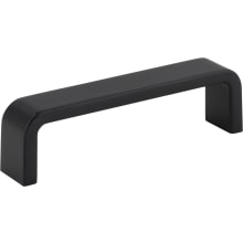 Asher 3-3/4" (96mm) Center to Center Radius Curved Corner Cabinet Handle / Drawer Pull with Mounting Hardware