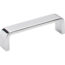 Asher 3-3/4" (96mm) Center to Center Radius Curved Corner Cabinet Handle / Drawer Pull with Mounting Hardware