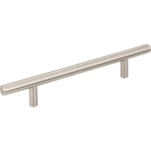 Naples Long 5-1/16" (128 mm) Center to Center Solid Steel Bar Style Cabinet Handle / Drawer Pull - 8-1/16" Overall Length