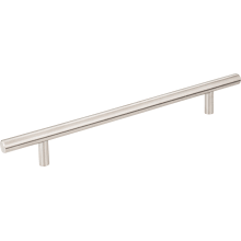 Naples 7-9/16" (192mm) Center to Center Hollow Stainless Steel Bar Style Cabinet Handle / Drawer Pull with Mounting Hardware