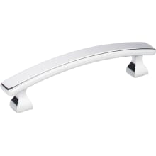 Hadly 3-3/4 Inch Center to Center Curved Square Bar Cabinet Handle / Drawer Pull with Mounting Hardware