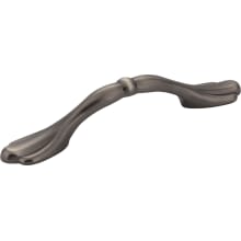 Arcadia 3" Center to Center Traditional Arch Bow Cabinet Handle / Drawer Pull with Classic Paw Feet