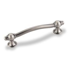 Syracuse 3-3/4" Center to Center Decorative Contemporary Curved Bar Cabinet Handle / Drawer Pull