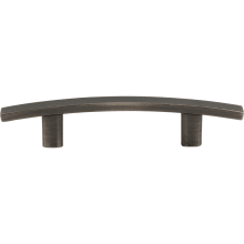 Thatcher 3" Center to Center Curved Bar Cabinet Handle / Drawer Pull with Mounting Hardware