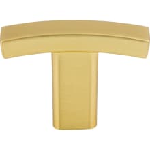 Thatcher 1-1/2" Curved "T" Bar Cabinet Knob / Drawer Knob with Mounting Hardware