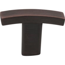 Thatcher 1-1/2" Curved "T" Bar Cabinet Knob / Drawer Knob with Mounting Hardware