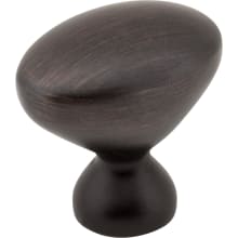 Merryville 1-1/4" Traditional Oval Egg Football Cabinet Knob / Drawer Knob