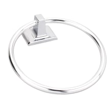 Bridgeport 6-1/2" Wall Mounted Classic Standard Concealed Screw Towel Ring