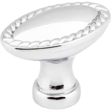 Lindos 1-3/8" Oval Classic Traditional Rope Cabinet Knob / Drawer Knob