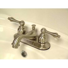 Double Handle Centerset Bathroom Faucet with Metal Lever Handles from the Cheyenne Series