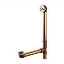 16" Brass Bathtub Drain with Trip Lever, Overflow and Grid Drain Cover