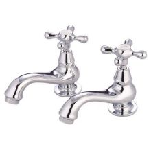 Double Handle Basin Faucet with American Lever Handles from the St. Louis Collection