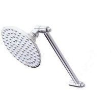 5-1/2" Brass Rain Shower Head with 76 Jets, 1/2" IPS Inlet and 10" Adjustable Shower Arm from the Seattle Collection