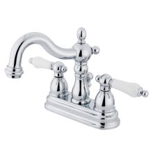 Double Handle Centerset Bathroom Faucet with Porcelain Lever Handles from the New Orleans Series