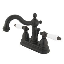 Double Handle 4" Centerset Bathroom Faucet with Porcelain Lever Handles from the New Orleans Collection
