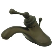 Single Handle 4" Centerset Bathroom Faucet with Buckingham Lever Handle and Drain Assembly from the Vintage Collection