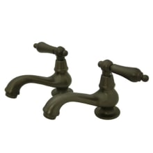 Double Handle Basin Faucet with American Lever Handles from the St. Louis Collection