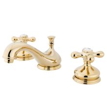 Double Handle 8" to 16" Widespread Bathroom Faucet with American Cross Handles from the St. Louis Collection