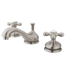 Double Handle 8" to 16" Widespread Bathroom Faucet with American Cross Handles from the St. Louis Collection