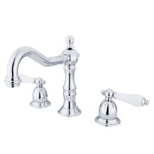 Double Handle Widespread Bathroom Faucet with Porcelain Lever Handles from the Baltimore Series