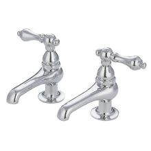 Double Handle Lavatory Basin Tap with American Lever Handles from the Hot Springs Collection